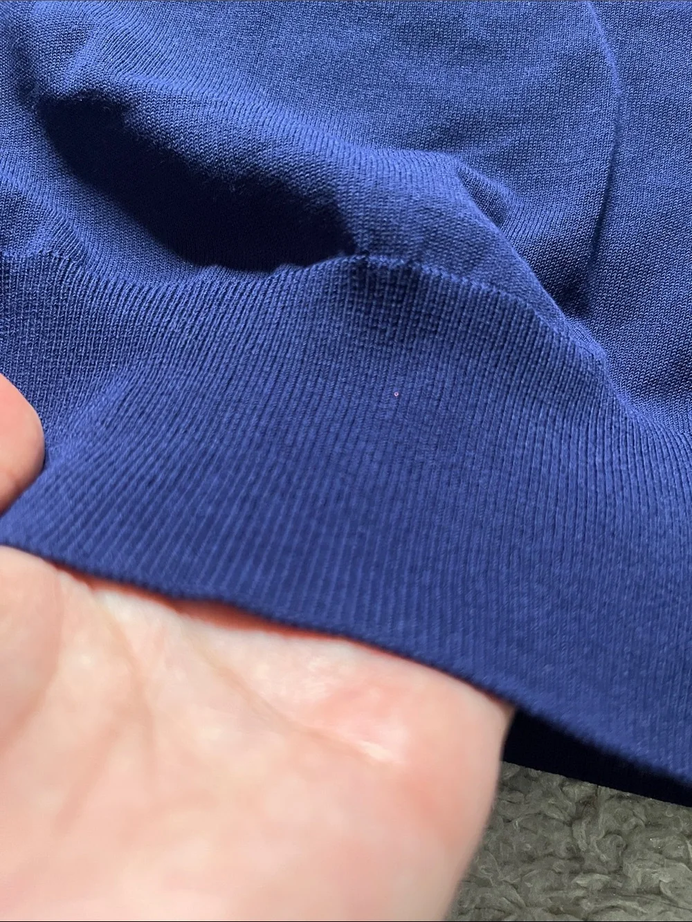Zara Size Large V-Neck Sweater Blue